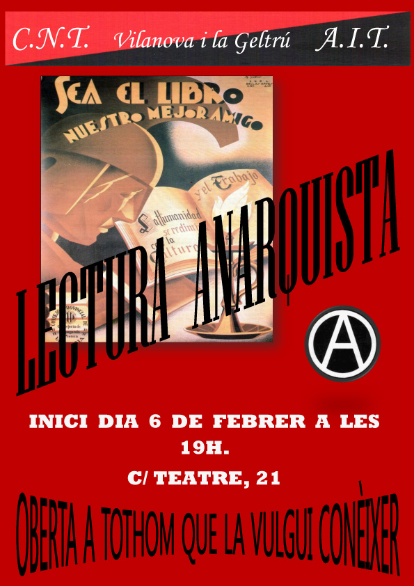 cartel lectura anarquista